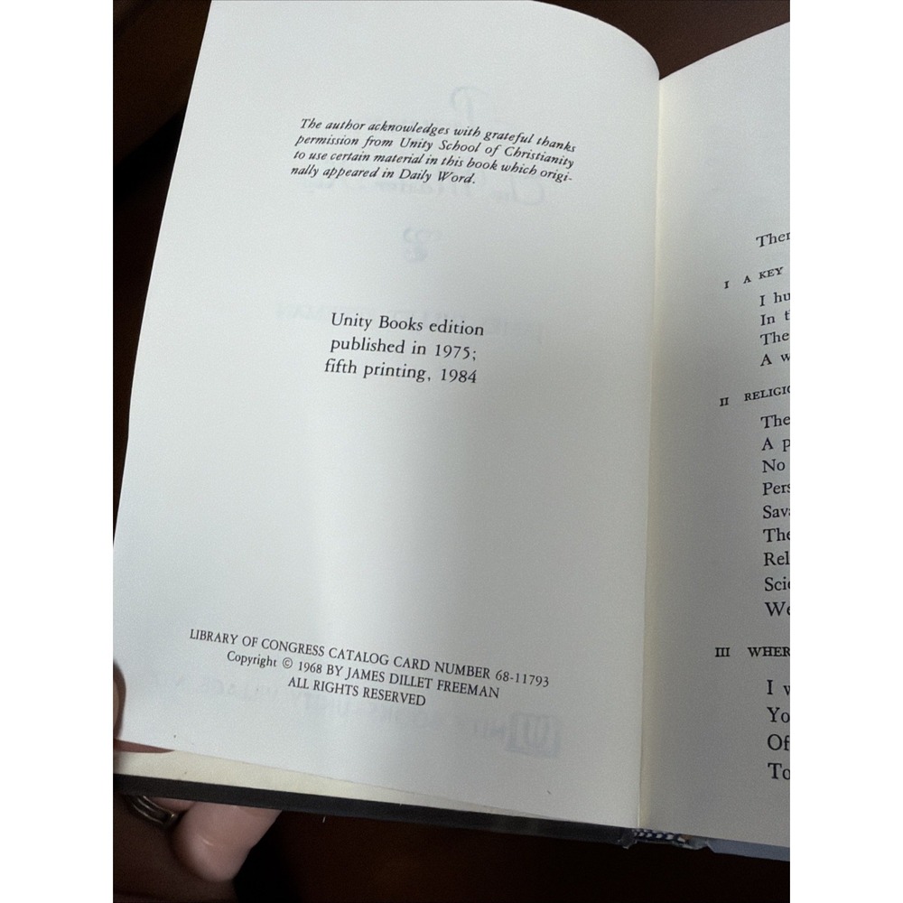 Prayer : The Master Key by James Dillet Freeman (Hardcover) 1985 - Signed - Picture 6 of 6